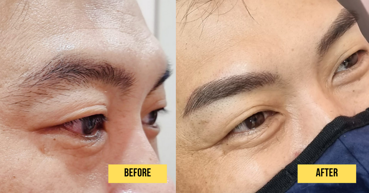 Top Salons for Eyebrow Embroidery For Men in Singapore